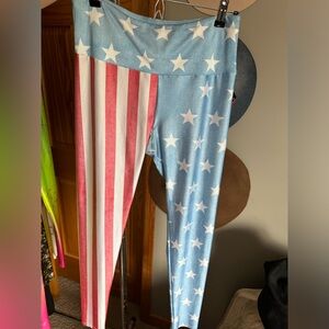 LOT of 4 Pairs of Gold Sheep Leggings Size XL